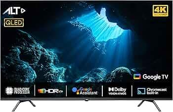 ALT 126 cm (50 inch) Premium Series 4K Ultra HD QLED Google Smart TV 50QUGA1 (Black) 2023 Model