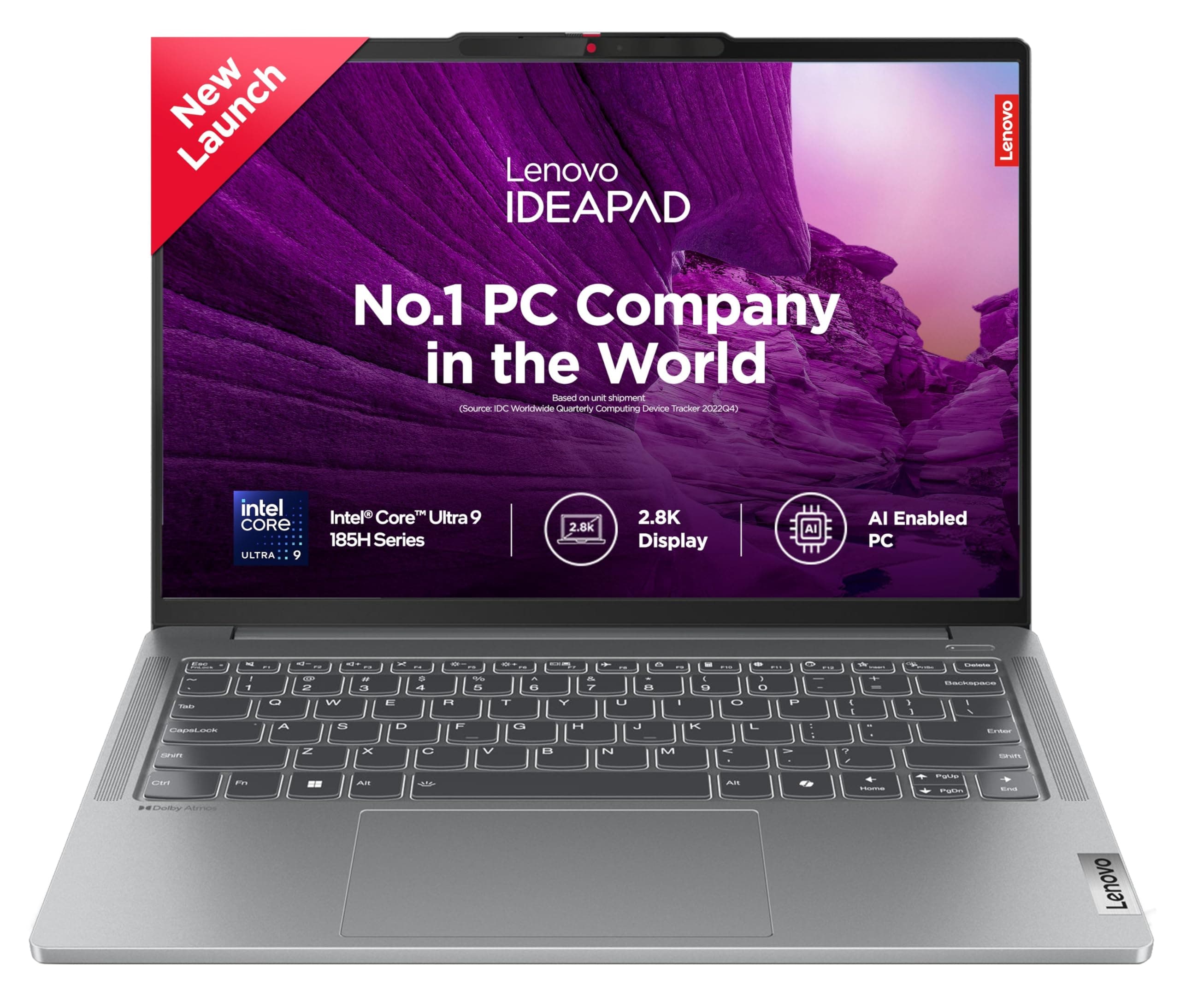 Lenovo IdeaPad Pro 5 Intel Evo Core Ultra 9 185H 14" (35.56cm) 2.8K-OLED 400Nits 120Hz Thin and Light Laptop (32GB/1TB SSD/Win11/100% DCI-P3/Office 20...