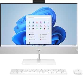 Hp Pavilion Aio Pc 13Th Gen Intel Core I7-13700T 27Inch(68.6 Cm),Fhd (1920 X 1080),Touch(16 Gb Ddr4,1 Tb Ssd,Wireless Keyboard And Mouse Combo,5 Mp Ir...