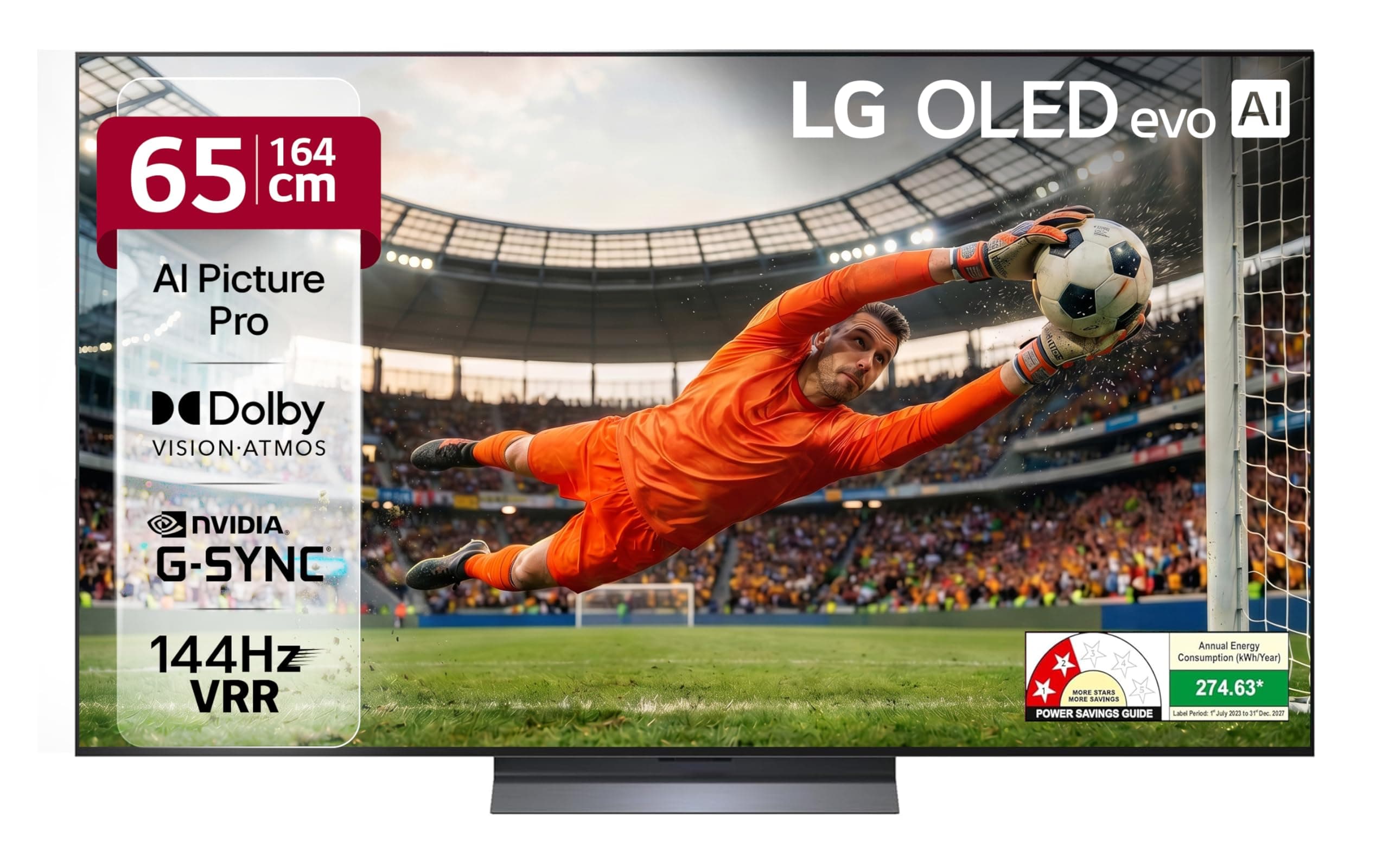 LG 164 cm (65 Inches) OLED evo C5 Series 4K Ultra HD (3840 x 2160) Smart webOS OLED TV OLED65C56LA