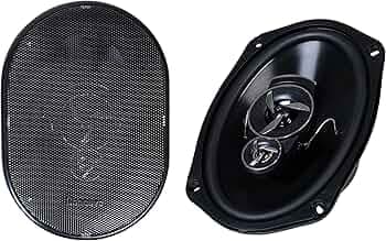 Concave CV1200 Oval 3 Way High Performance Coaxial Car Speaker with Inbuilt PEI Car Tweeter and HOP Woofer 6X9 Inch 900W Pair