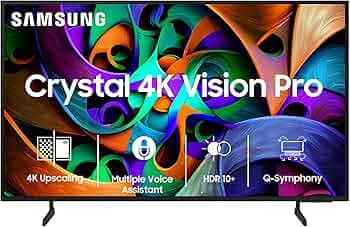 Samsung 138 cm (55 inches) Crystal 4K Vision Pro Ultra HD Smart LED TV UA55DUE76AKLXL (Black)