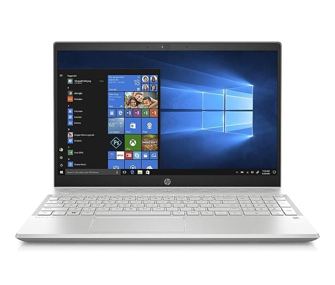 HP Pavilion AMD Ryzen R5 15.6-inch FHD Laptop (8GB/128GB SSD/1TB HDD/Windows 10 Home/Vega 8 Graphics/Mineral Silver/1.8 kg), 15-cw0027au Laptops