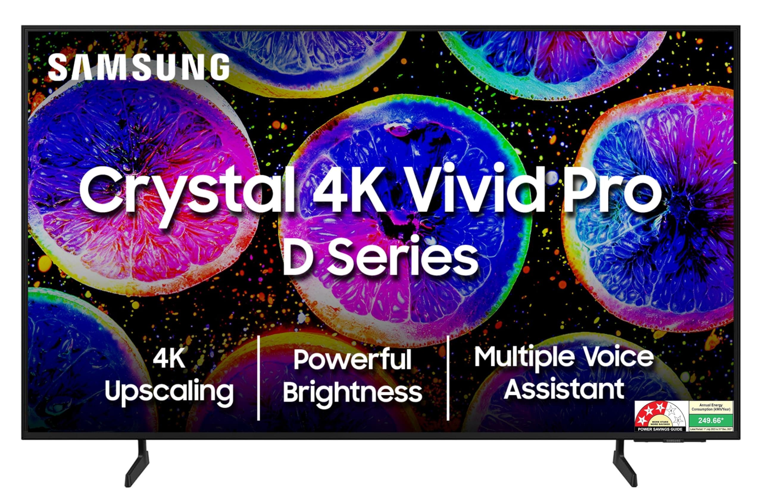 Samsung 163 cm (65 inches) Crystal 4K Vivid Pro Ultra HD Smart LED TV UA65DUE77AKLXL (Black)