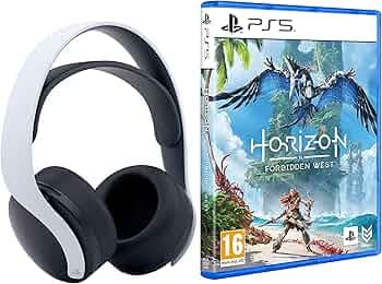 Sony Playstation Pulse 3D Gaming Wireless Over Ear Headset with Dual Noise-Cancellation Mic, 3.5mm Jack, USB Type-C, Compatible with PS4/5/VR, Windows...