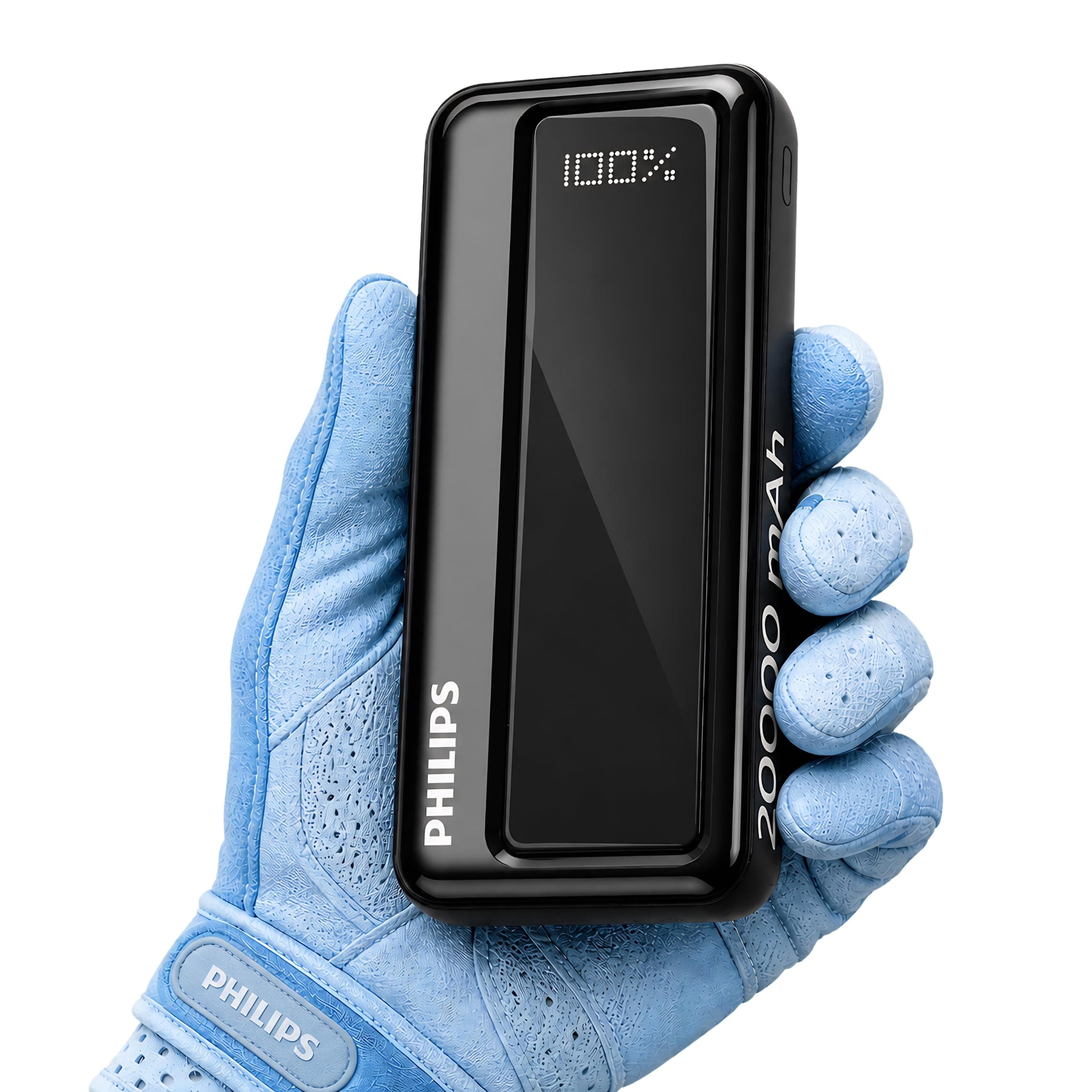 Philips 20000mAh 22.5W Fast Charging Power Bank (Slate Black) with Digital LED Display | Type-C & USB-A Input/Output | 3 Output Ports | Lithium Polyme...