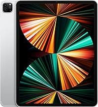 2021 Apple iPad Pro with Apple M1 chip (12.9-inch/32.77 cm, Wi-Fi + Cellular, 1TB) - Silver (5th Generation)