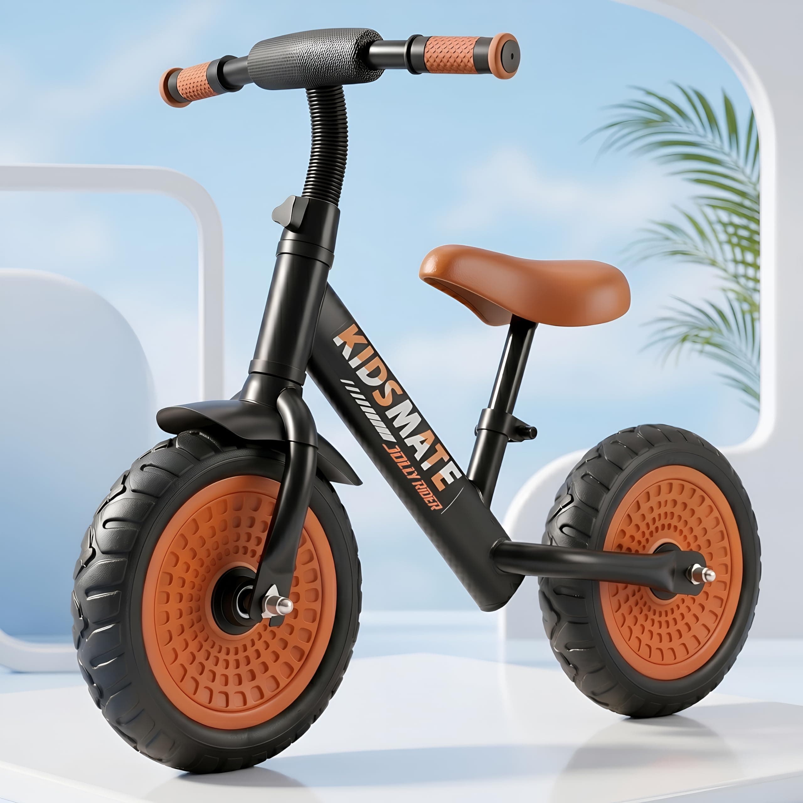 Kidsmate Jolly Rider Kids Balance Bike for 2-4 Years | Lightweight Pedal-Free Kids Balance Cycle with EVA Tyres, PU Foam Seat & Metal Frame | Baby Cyc...