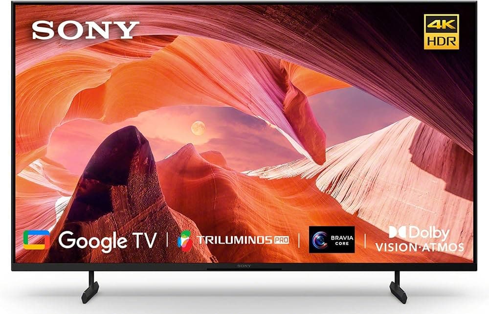Sony Bravia 126 cm (50 inches) 4K Ultra HD Smart LED Google TV WO_KD-50X80L (Black)