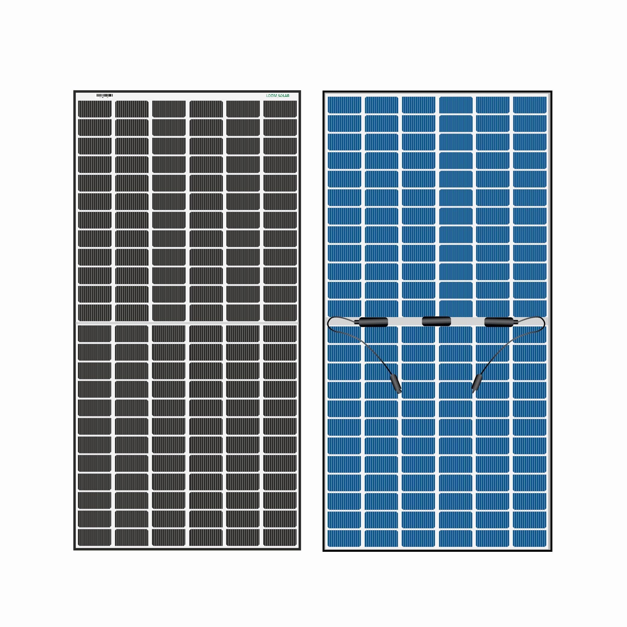 Loom Solar Panel Shark 600W TOPCon Bifacial, N-Type, Dual Glass Black Frame Panel,144 Cells Half-Cut, IP68 Rated, BIS Certified,Household Rooftop, Per...