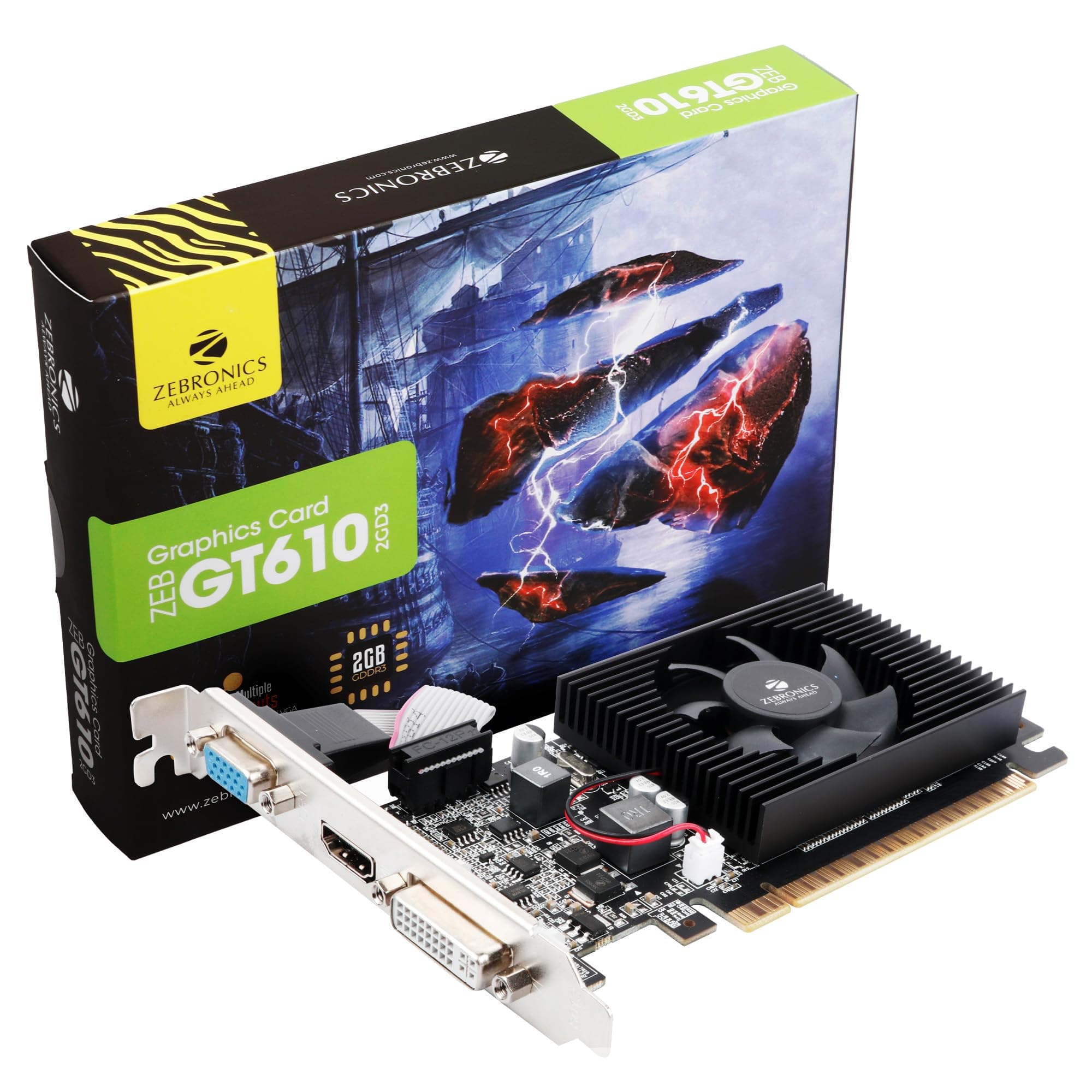 ZEBRONICS NVIDIA ZEB-GT610 2 GB DDR3 Graphics Card