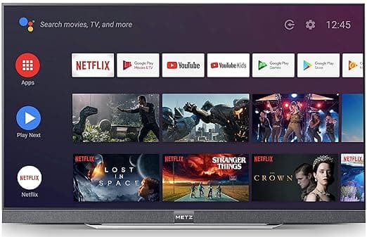 METZ 138 cm (55 Inch) 4K UHD Smart Certified Android OLED TV M55S9A (Gray) (2019 Model) Smart Televisions