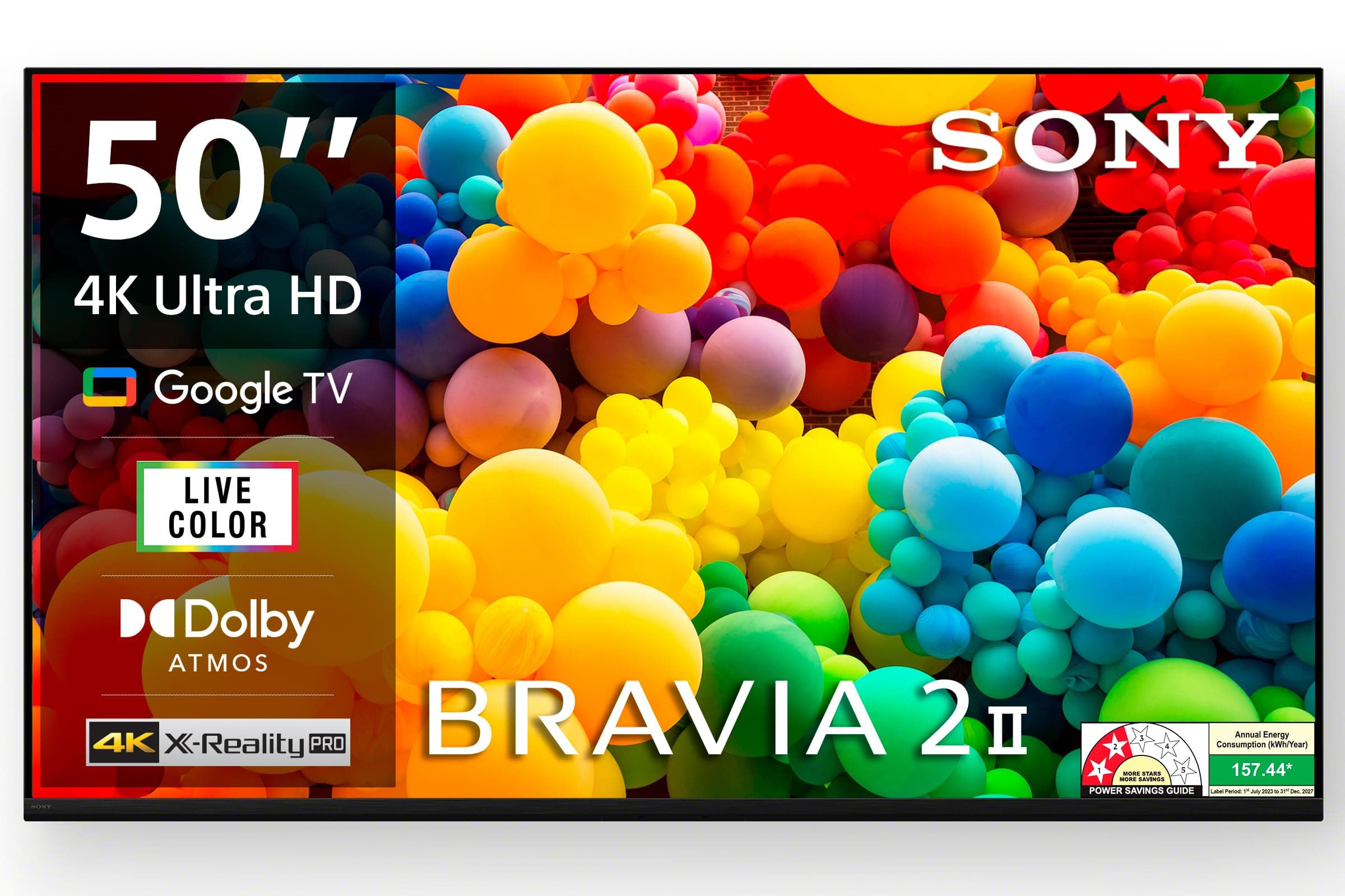 Sony 126 cm (50 inches) BRAVIA 2M2 Series 4K Ultra HD Smart LED Google TV K-50S22M2-3 Years Warranty for Limited Period