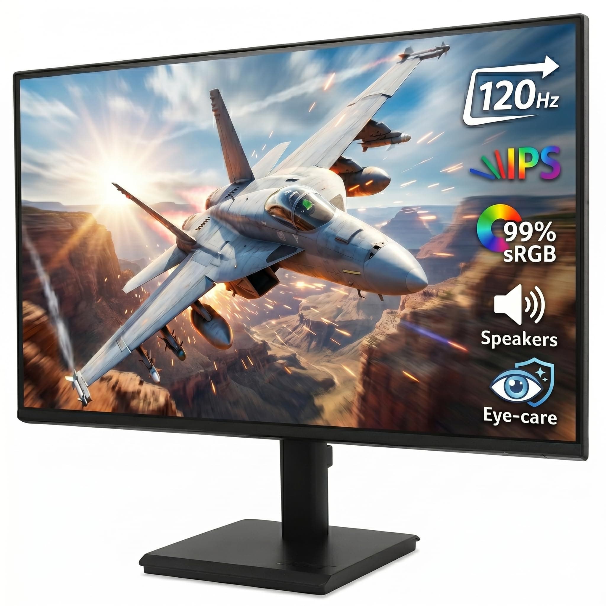 Acer Vero V247Y G 23.8 Inch Full HD IPS Monitor I 120Hz Refresh, AdaptiveSync I 99% sRGB, 1500:1 Contrast I 2x2W Speakers I HDMI +VGA I ZeroFrame I Vi...