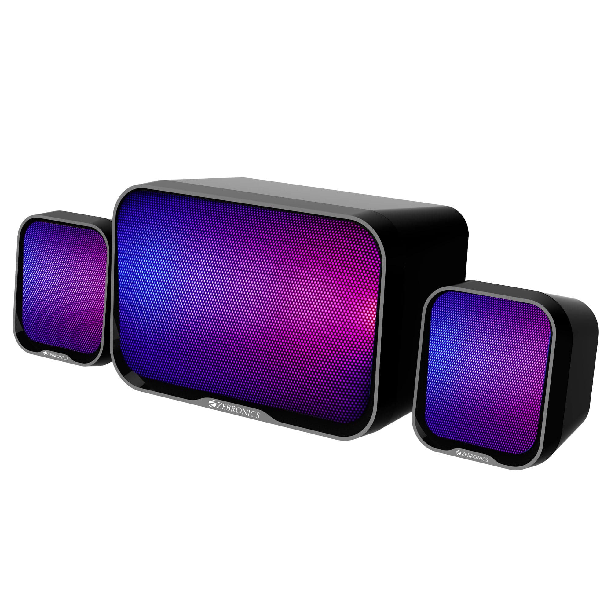 Zebronics Newly Launched Pluto 1-2.1 Channel Desktop Speaker with 15 watts Output, Bluetooth 5.3, 3.5mm Jack Line Input, Inbuilt Volume Control, USB P...