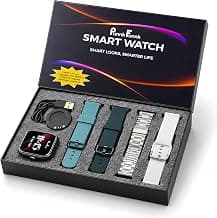 PunnkFunnk H18 Pro Smart Watch Combo, Bluetooth Calling with Heart Rate & SpO2 Monitor, Fitness Tracker, IP67, Smartwatch ...