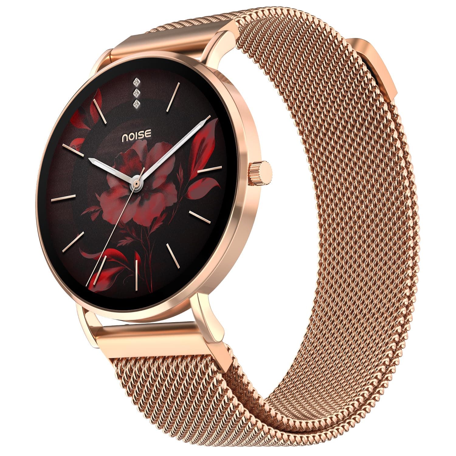 Noise Diva 2 Fashion Smart Watch for Women with Sleekest Dial, AMOLED Display, Snug Fit, Improved Female Cycle Tracker, BT Calling, Sleep Tracking, AI...