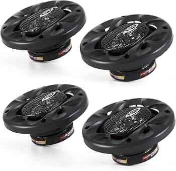 4 BOSS CH4220 4" 2-Way 400W Car Audio Coaxial Speakers Stereo Red 4 Ohm