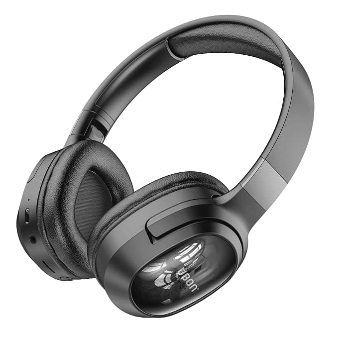 UBON HP-700 Hip Hop Bluetooth Headphones with 40 Hrs Playtime | Deep Bass | 40 MM Driver |FM Radio, TF Card, Aux | Over The Ear Headphones (Black)