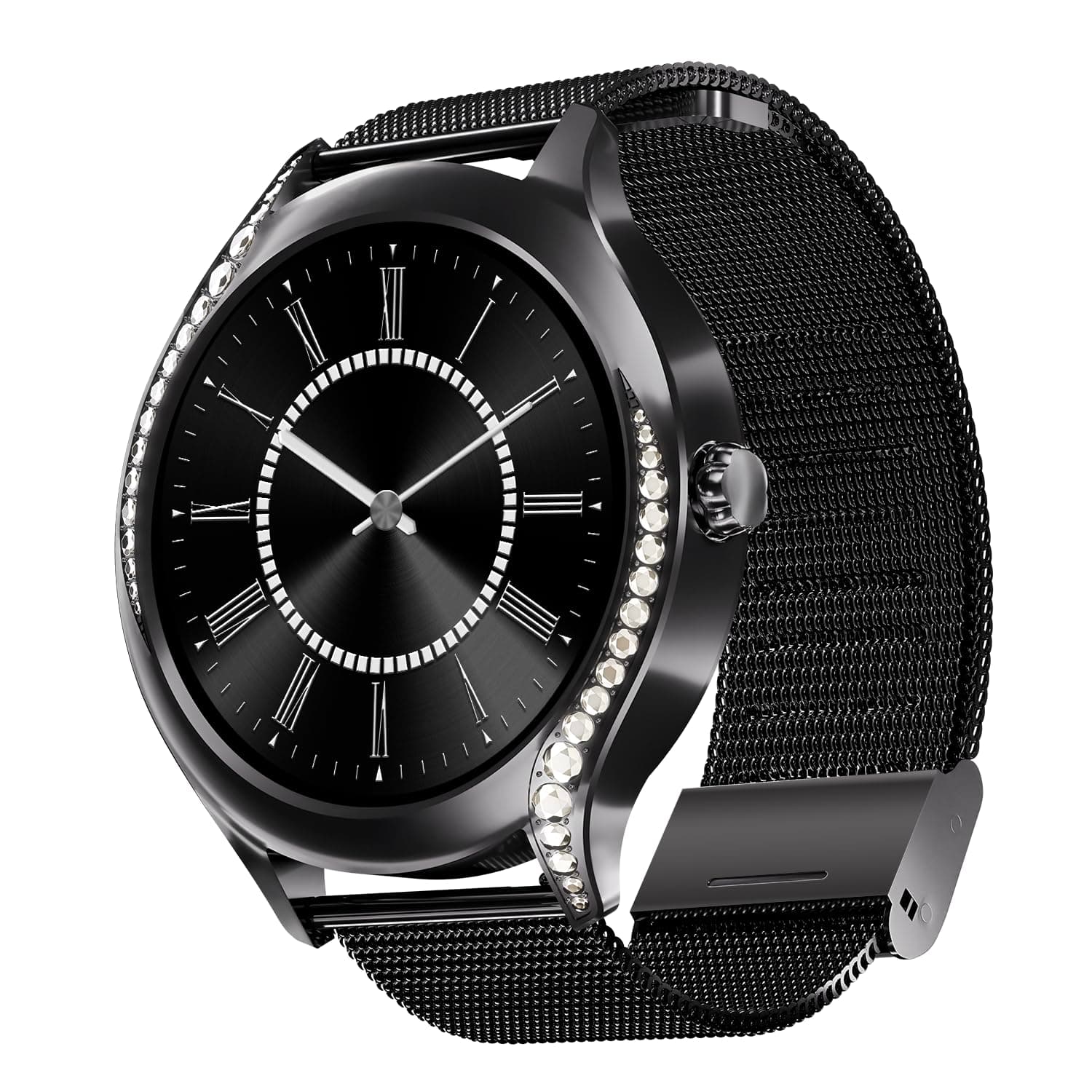 boAt Enigma Gem Women's Luxury Smart Watch w/ 1.19 (3.02cm) AMOLED Display, Emergency SOS Live Location Sharing, Watch Face Studio, QR Tray, BT Callin...
