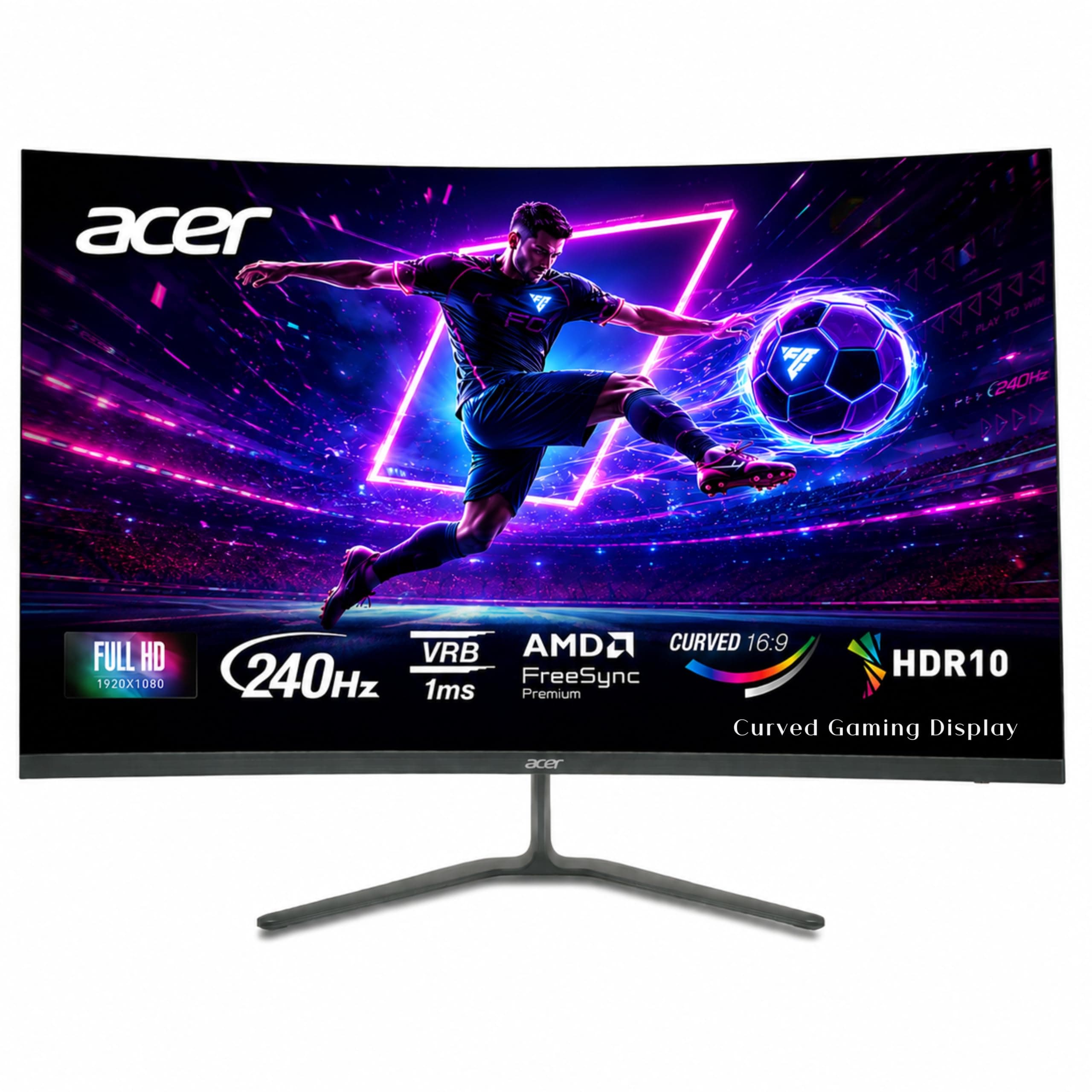 Acer Nitro ED320Q W0 31.5 Inch Curved FHD Gaming Monitor | 240Hz Refresh | 1ms VRB | 1500R VA Panel | FreeSync Premium | HDR10 | 99% sRGB | 2X HDMI 2....