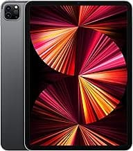 2021 Apple iPad Pro with Apple M1 chip (11-inch/27.96 cm, Wi-Fi, 2TB) - Space Grey (3rd Generation)