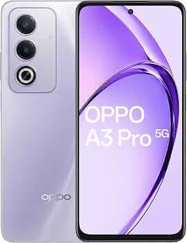 OPPO A3 Pro 5G (Moonlight Purple, 8GB RAM, 128GB Storage)|6.67 HD+ 120Hz Refresh Rate Screen | 45W SUPERVOOC|with No Cost EMI/Additional Exchange Offe...