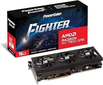 PowerColor Fighter AMD Radeon RX 7900 GRE Graphics Card 16GB GDDR6