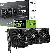 ASUS Prime GeForce RTX™ 5060 Ti 16GB GDDR7 Graphics Card (PCIe® 5.0, 16GB GDDR7, HDMI®/DP 2.1, 2.5-Slot, Axial-tech Fans, ...