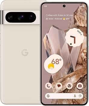G oogle Pixel 8 Pro 5G (Porcelain, 12GB RAM, 256GB Storage) Smartphone