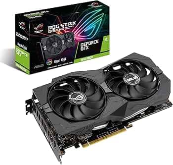 ASUS ROG Strix GeForce GTX 1660 Super Advanced 6GB Edition GDDR6 HDMI 2.0 DP 1.4 Gaming Graphics Card (ROG-STRIX-GTX1660S-A6G-GAMING)