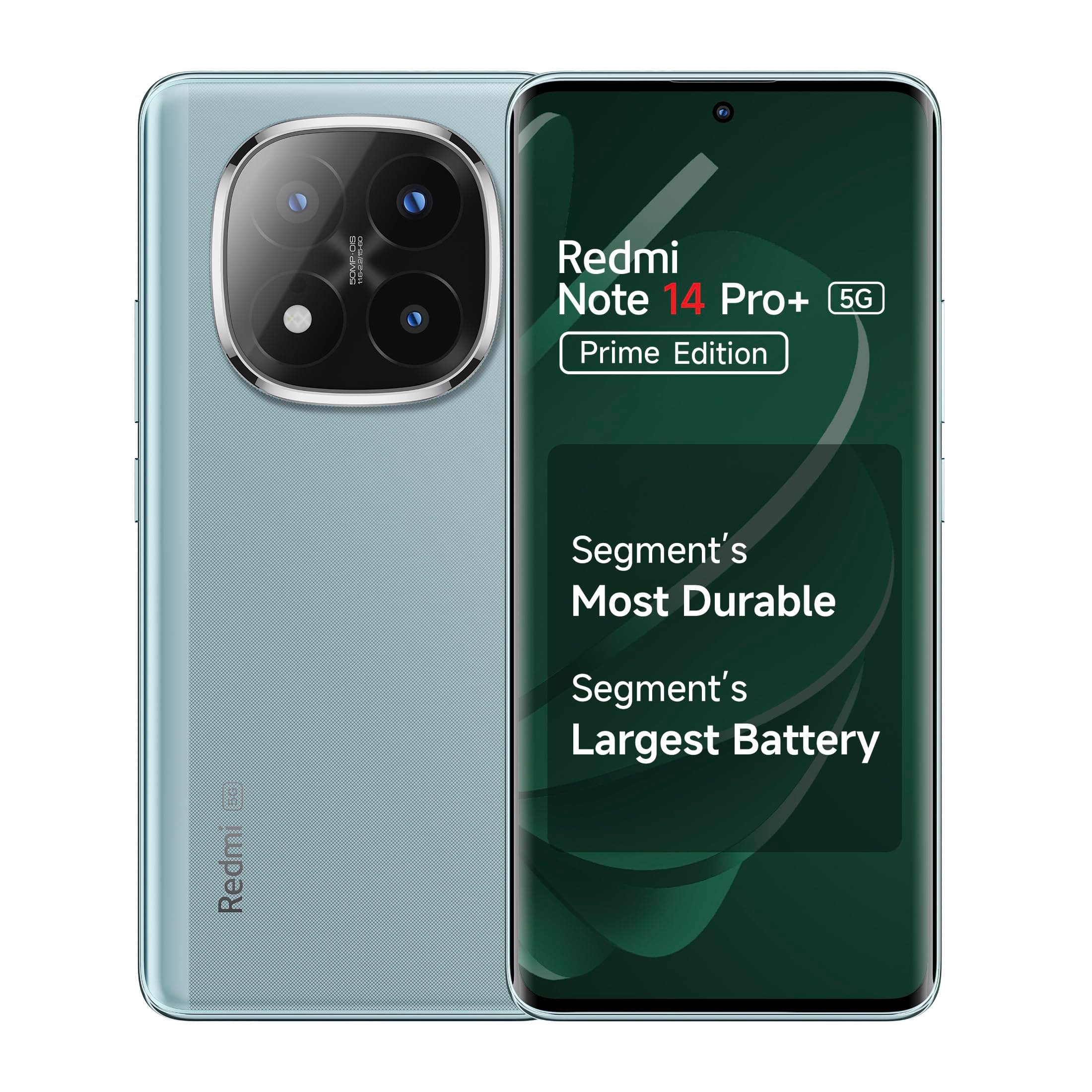 Redmi Note 14 Pro+ 5G Spectre Blue 8GB RAM 128GB Storage| 50 MP Triple Camera with Telephoto | Corning Gorilla Glass Victus 2 | IP 68 | SD 7s Gen 3