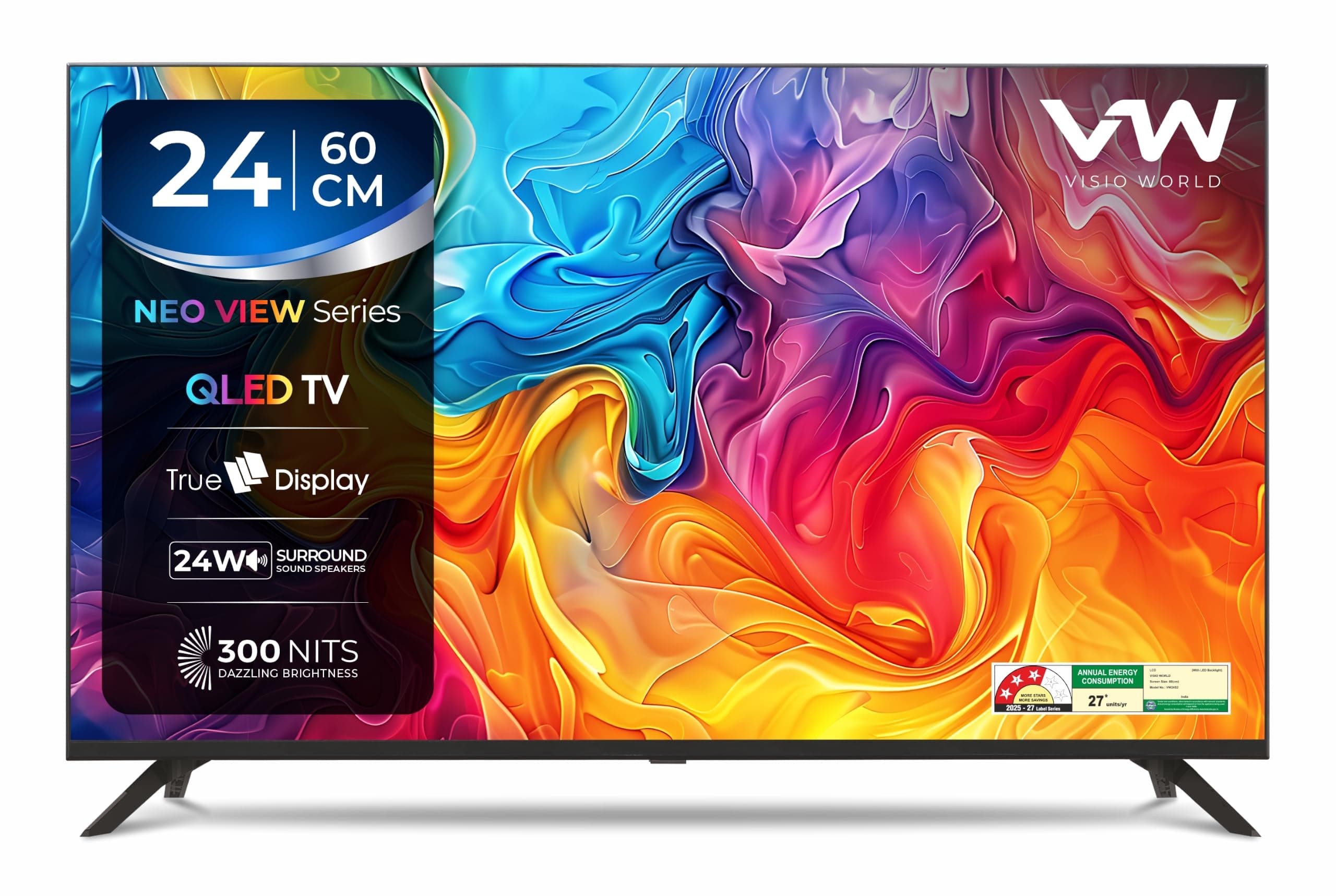 VW 60 cm (24 inch) HD Ready QLED TV (VW24S2)