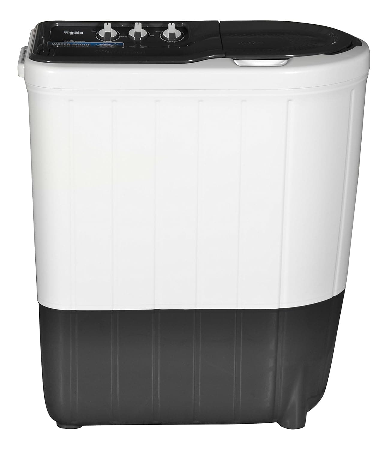Whirlpool 6.2 kg Semi-Automatic Top Loading Washing Machine (SUPERB ATOM 6.2, Dark Grey, TurboScrub Technology) Washing Machines & Dryers