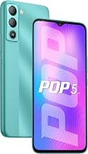 Tecno Pop 5 LTE(Turquoise Cyan 2G+32GB)| 6.52" HD+Dot Notch | 5000mAh | 8MP Dual Camera | Front Flash| IPX2 Splash Resistant
