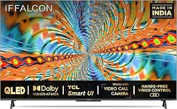 iFFALCON 164 cm (65 inches) 4K Ultra HD Certified Android Smart QLED TV 65H72 (Black) (2021 Model) | Works With Video Call Camera