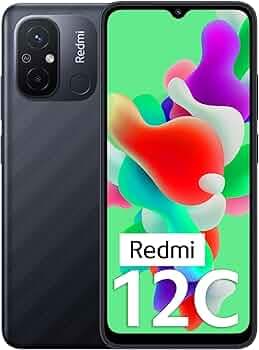 (Refurbished) Redmi 12C (Matte Black, 4GB RAM, 128GB Storage)