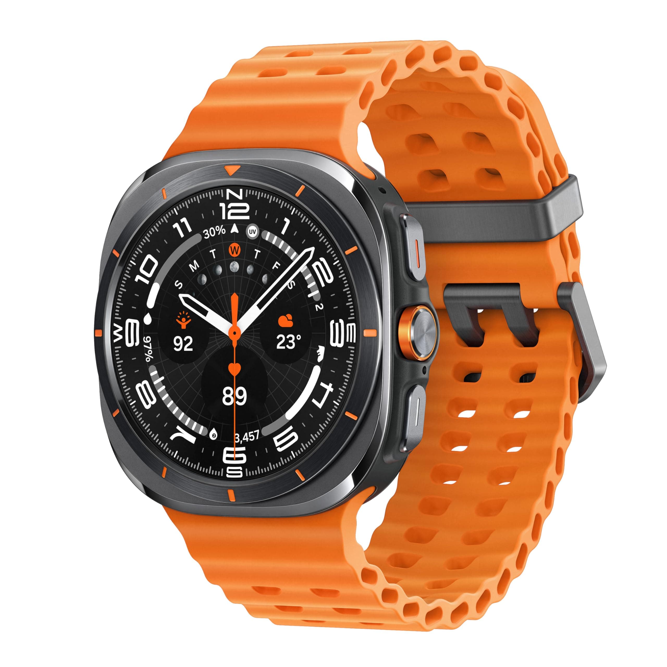 Samsung Galaxy Watch Ultra 2025 (47mm, LTE, Titanium Gray)| Upto 100h Battery| 3nm Processor| Dual GPS| Quick Button/Siren| Sapphire Glass| 10ATM and ...