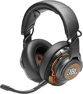 (Renewed) JBL Quantum ONE USB Wired Over-Ear Professional Gaming Headset with Head-Tracking Enhanced JBL Quantum Sphere 360 & DTS Headphone X (Black)