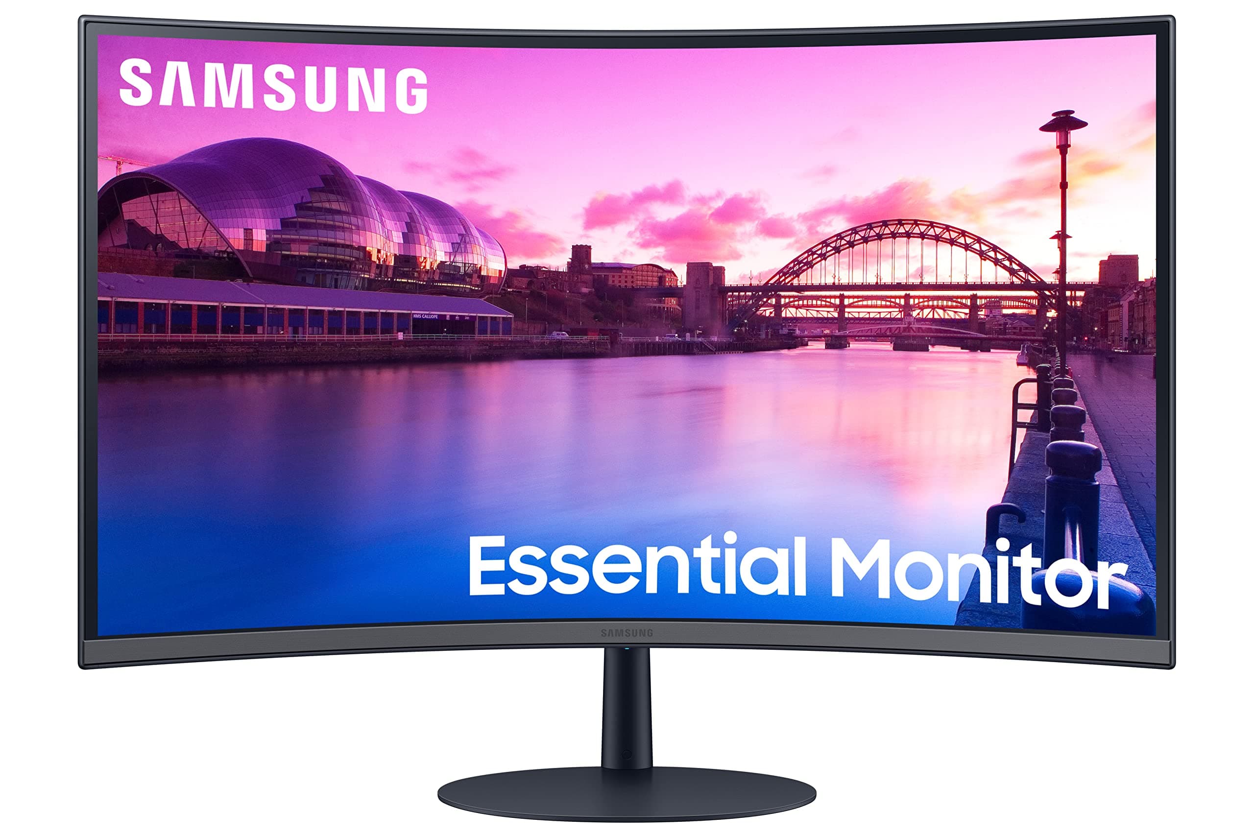 Samsung 27-inch(68.6cm) FHD 1000R Curved Monitor, VA, 75 Hz, Bezel Less Design, AMD FreeSync, Speakers, DP, HDMI, Headphone in Port LS27C390EAWXXL, Black