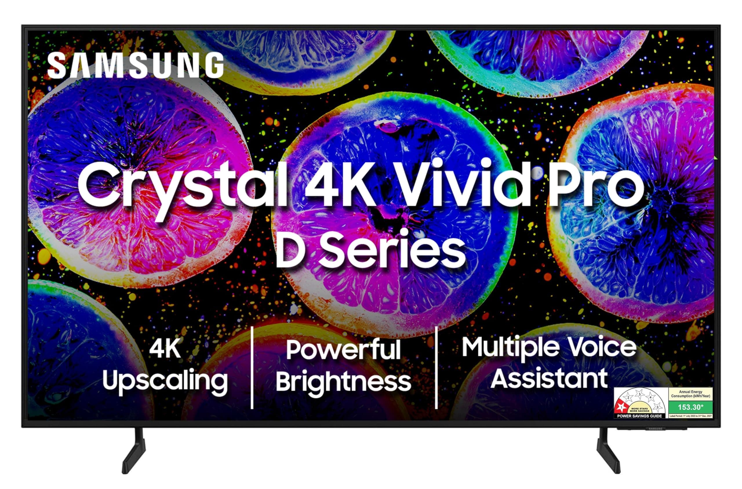Samsung 108 cm (43 inches) Crystal 4K Vivid Pro Ultra HD Smart LED TV UA43DUE77AKLXL (Black)