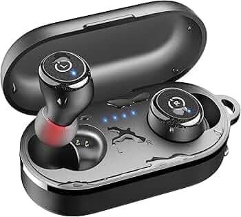 TOZO T10 (Ergonomic Edition) Wireless Earbuds Bluetooth 5.3 Headphones, App Customize EQ, Ergonomic Design, 55H Playtime, Wireless Charging Case, IPX8...