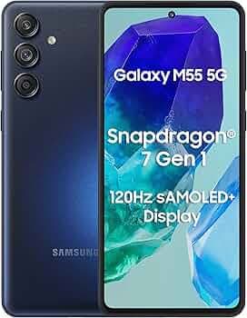 Samsung Galaxy M55 5G (Denim Black,12GB RAM,256GB Storage) | 50MP Triple Cam| 5000mAh Battery| Snapdragon 7 Gen 1 | 4 Gen. OS Upgrade & 5 Year Securit...