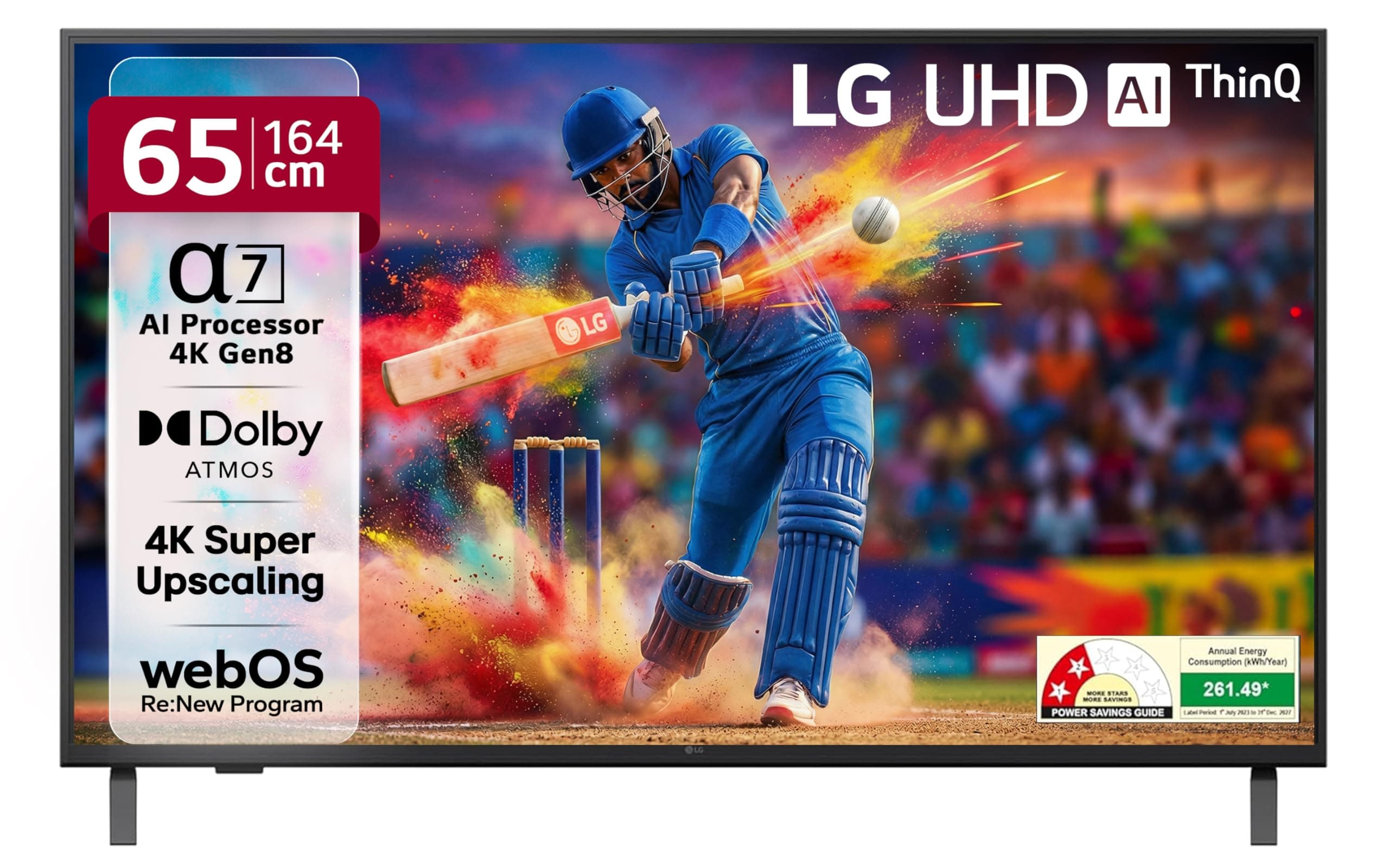 LG 164 cm (65 inches) UA82 Series 4K Ultra HD Smart webOS LED TV 65UA82006LA