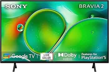 Sony BRAVIA 2 Series 108 cm (43 inches) 4K Ultra HD Smart LED Google TV K-43S25 (Black)