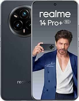 realme 14 Pro+ 5G (Suede Grey, 8GB RAM, 128GB Storage) | 6.83" Curved AMOLED Display | 50MP Sony IMX896 OIS + 50MP Periscope Rear Cam | 6000mAh Batter...