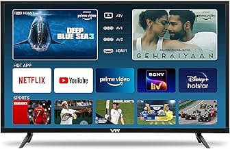 VW 100 cm (40 inches) HD Ready Smart LED TV VW40CA (Black) (2021 Model)