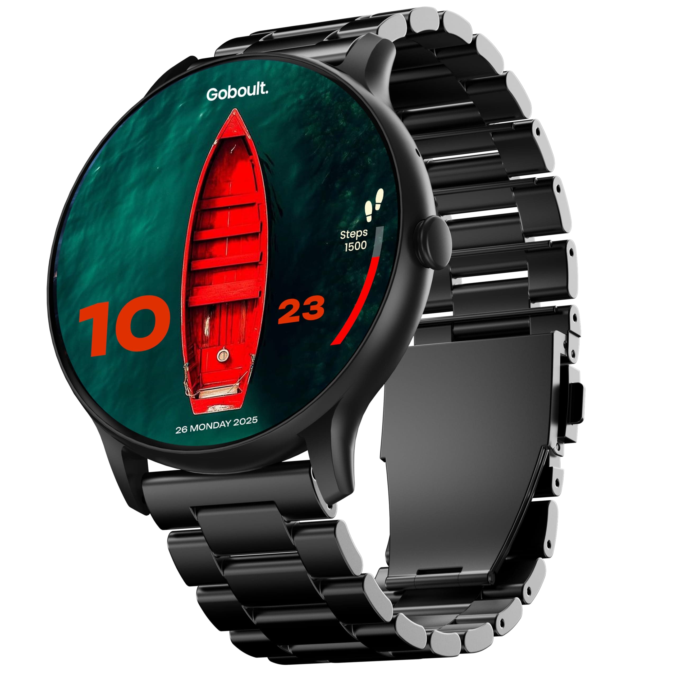 Boult Newly Launched Dire Smartwatch: 1.38'' 2.5D Curved HD Display, BT Calling, 500 Nits Brightness, IP67, 250+ Watchfaces, 120+ Sports Modes, AI Voi...