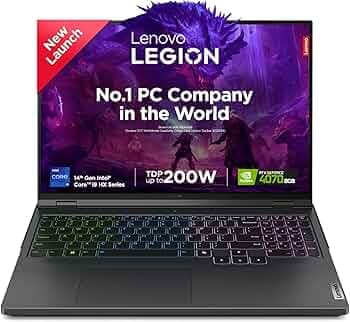 Lenovo Legion Pro 5 Intel Core i9-14900HX 16" (40.64cm) WQXGA IPS 500Nits 240Hz Gaming Laptop (32GB/1TB SSD/Win 11/Office 2021/NVIDIA RTX 4070 8GB/100...