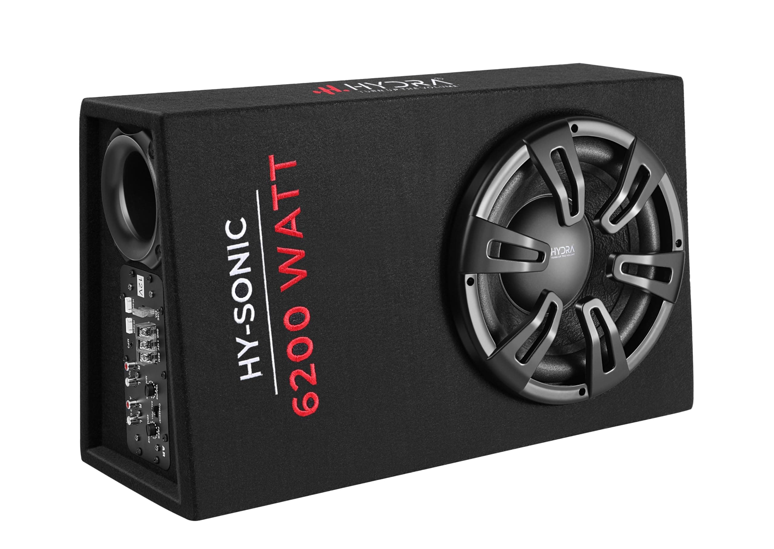 Hydra HY-Sonic 6200 watt 10 inch Active Enclosure with Inbuilt Amplifier Powered, Subwoofer (RMS Power: 550 W)